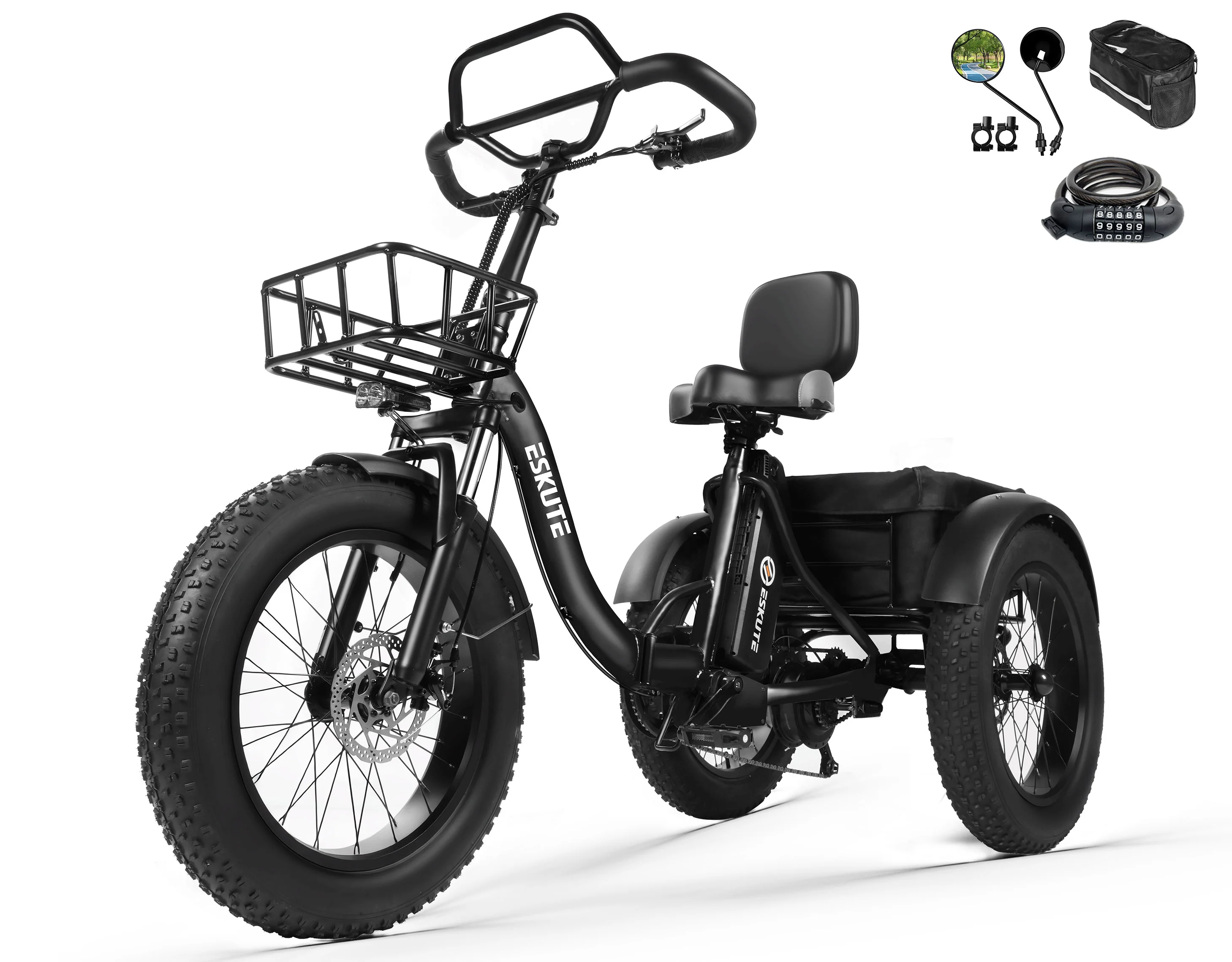 Eskute® T300Pro Folding Electric Trike - Image 17