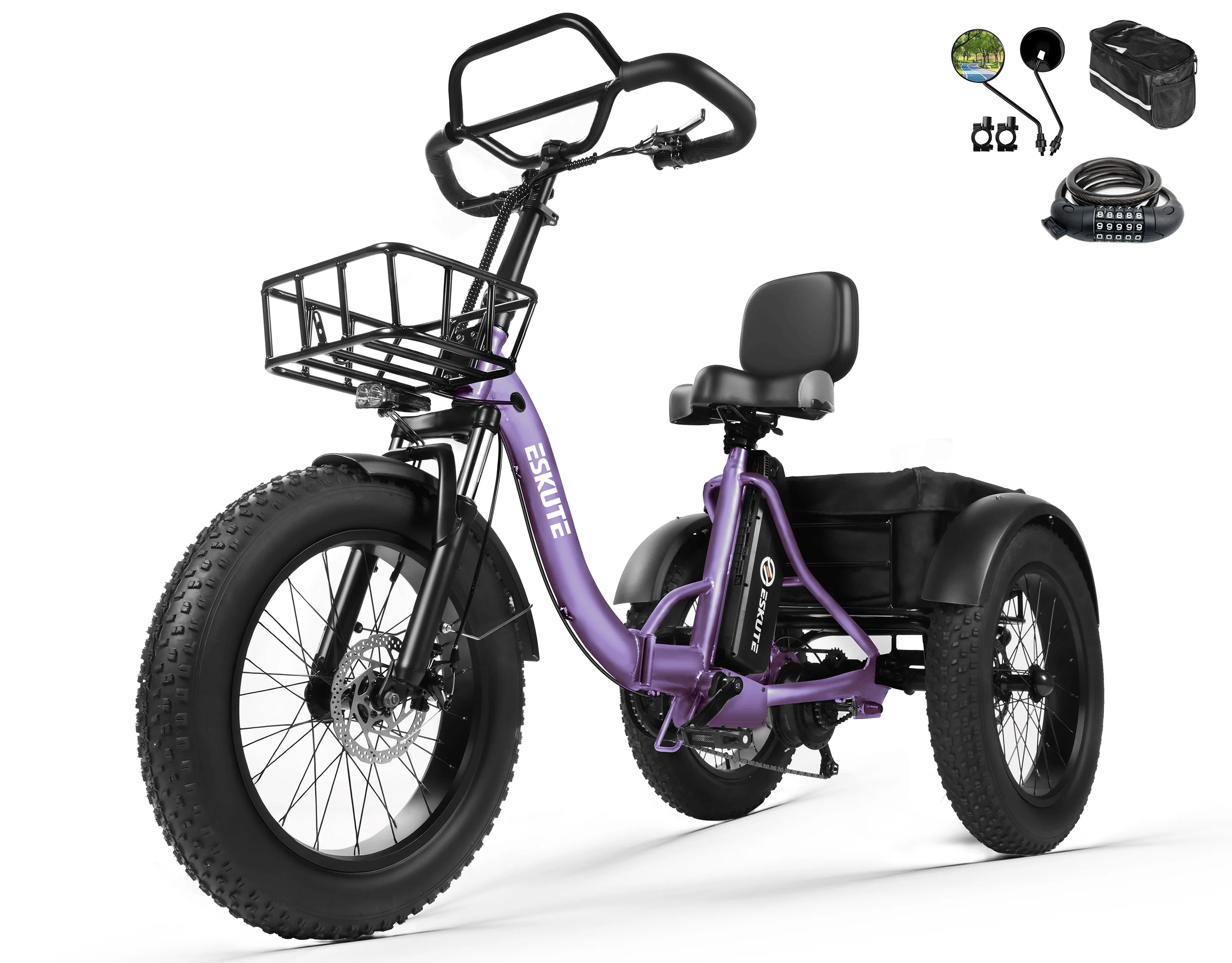 Eskute® T300Pro Folding Electric Trike - Image 19