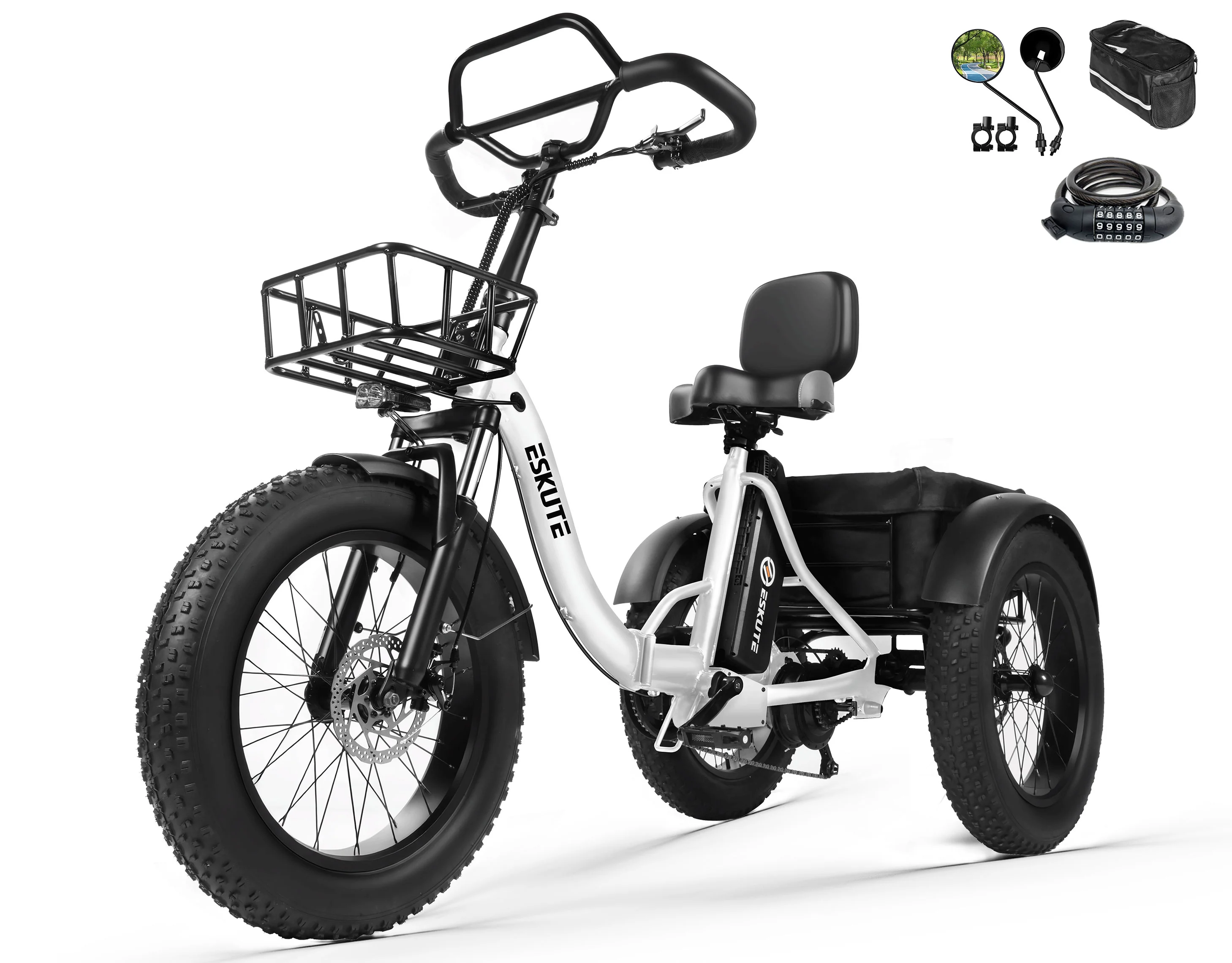 Eskute® T300Pro Folding Electric Trike - Image 22