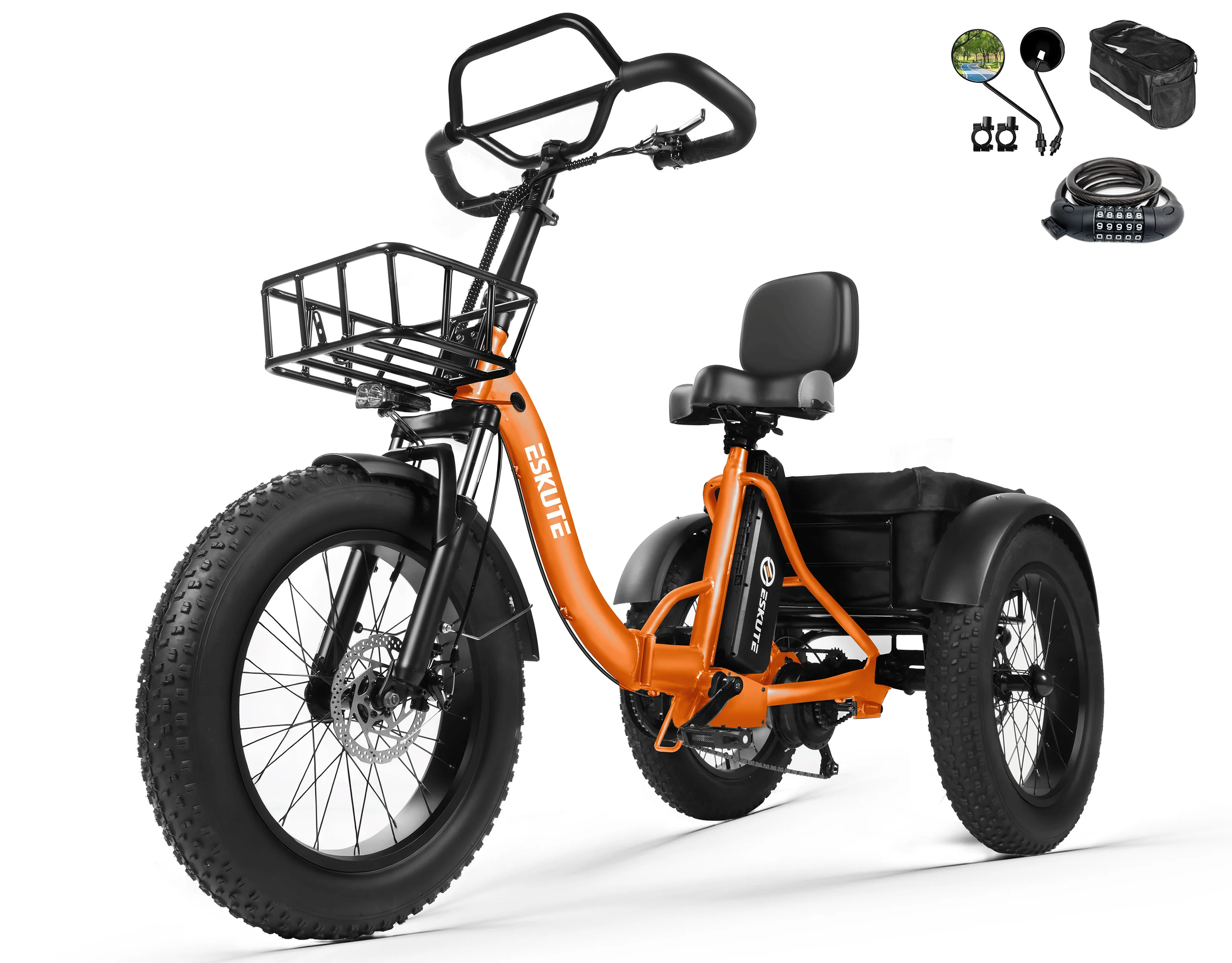 Eskute® T300Pro Folding Electric Trike - Image 24