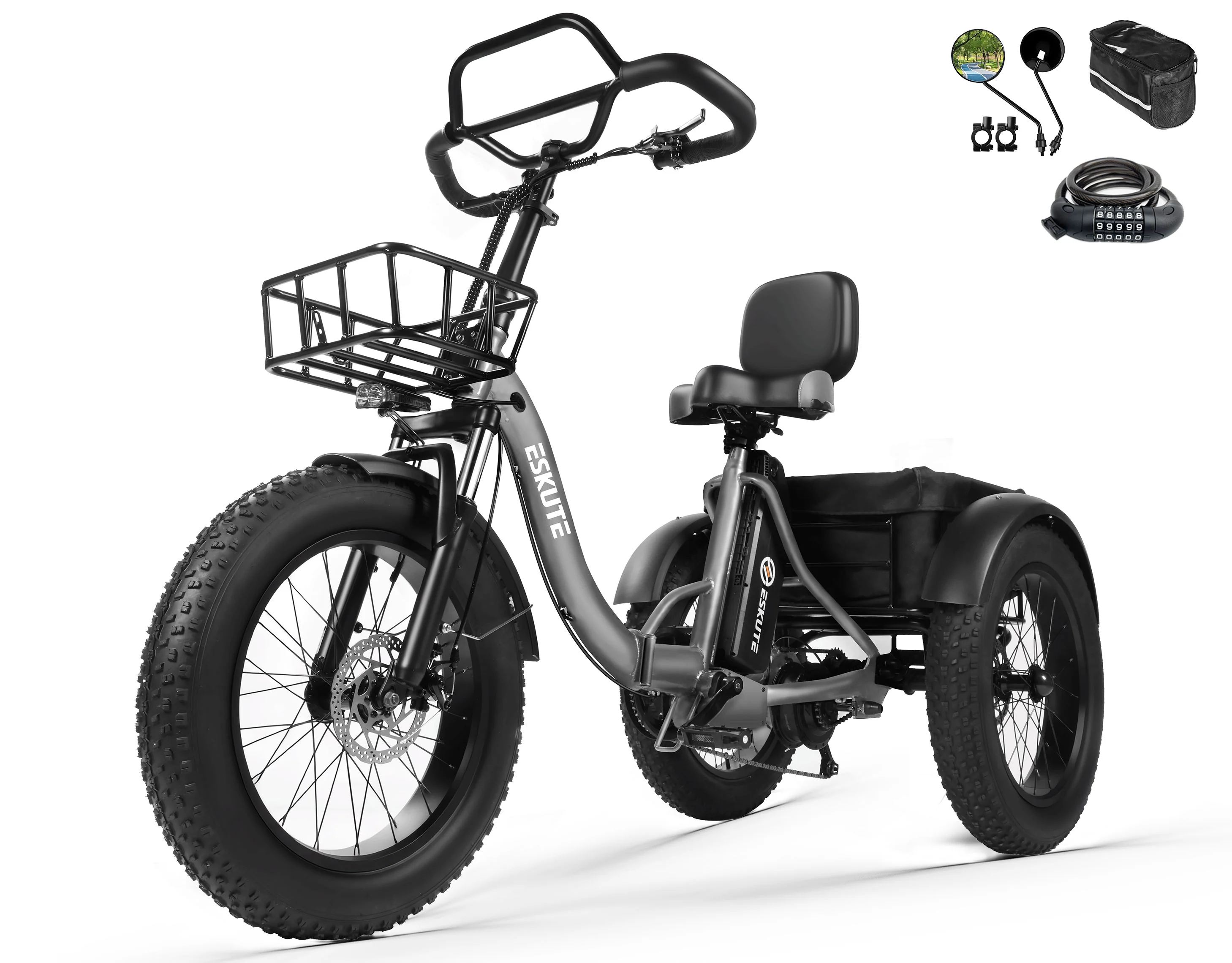 Eskute® T300Pro Folding Electric Trike - Image 26