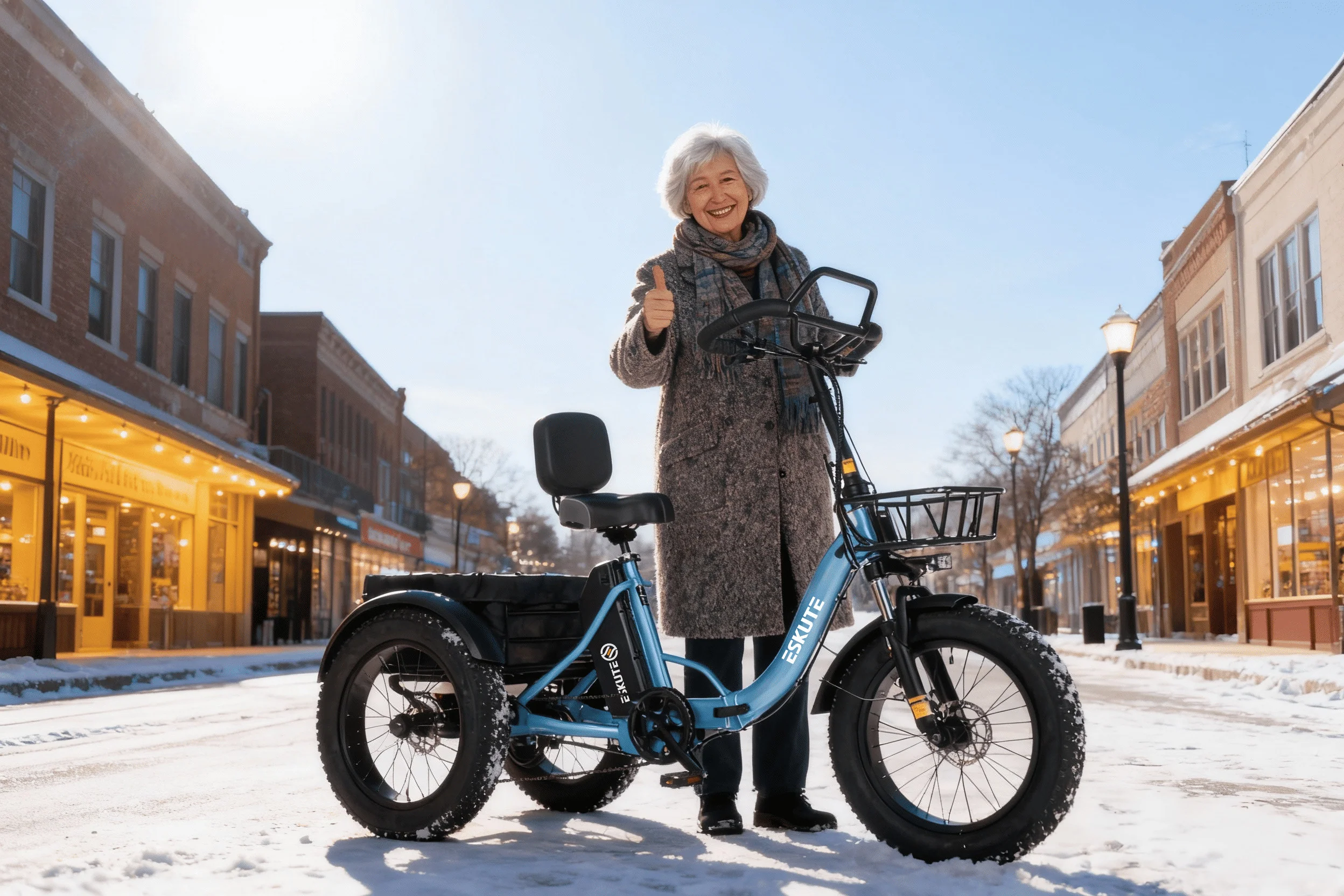 Eskute® T300Pro Folding Electric Trike - Image 6