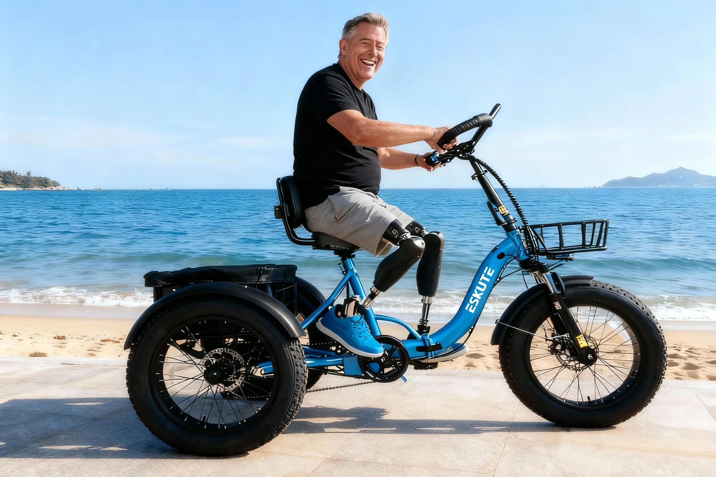 Eskute® T300Pro Folding Electric Trike - Image 7