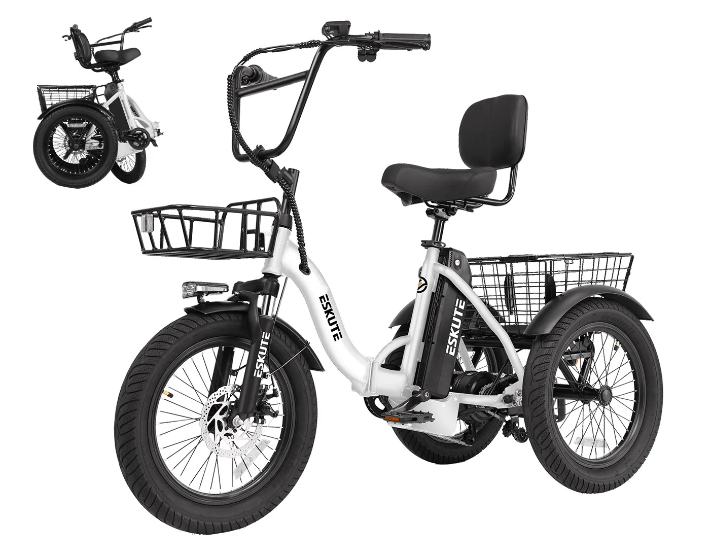 Eskute® T300 Folding Electric Trike - Image 26