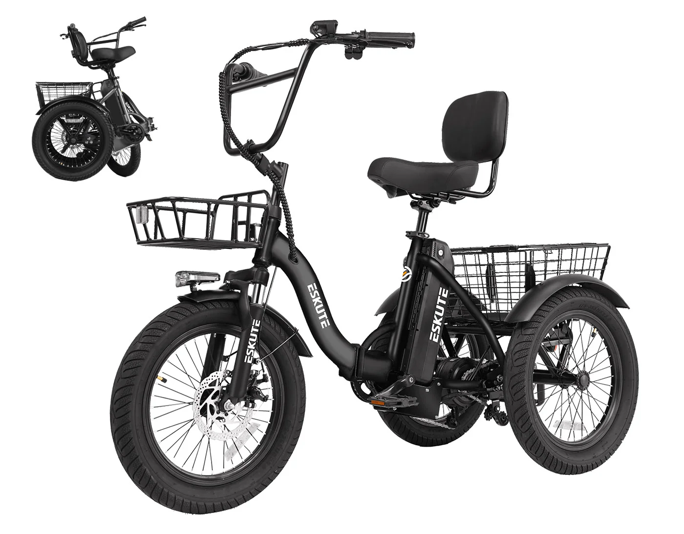 Eskute® T300 Folding Electric Trike - Image 27