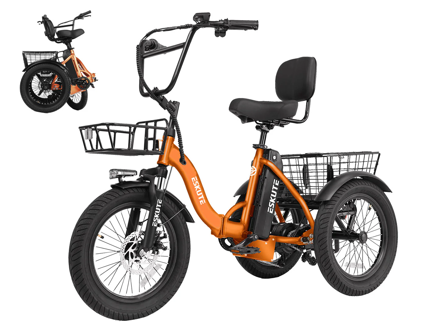 Eskute® T300 Folding Electric Trike - Image 31