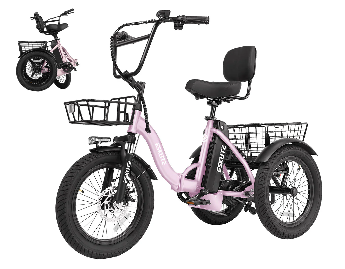 Eskute® T300 Folding Electric Trike - Image 32